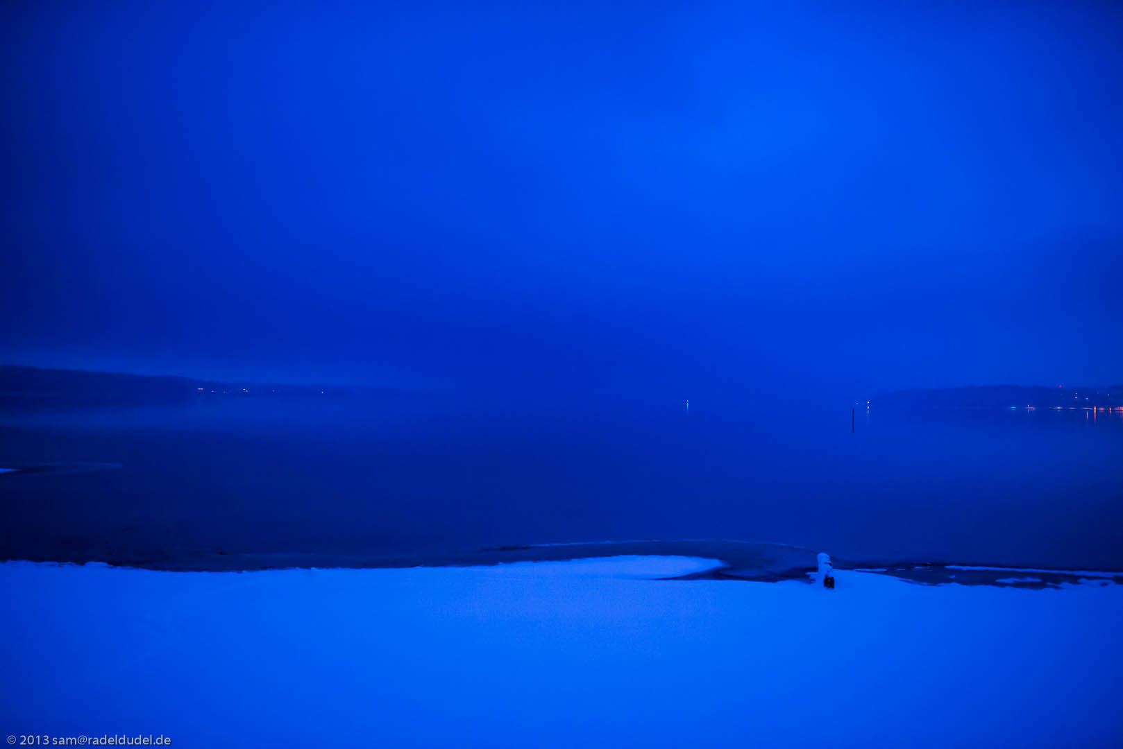 Außenförde in der Abenddämmerung